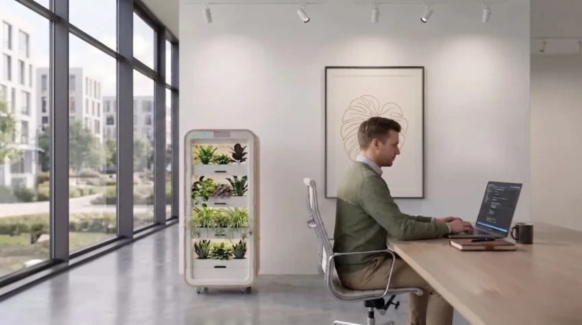 Компания Greenairy производит «умные» башенные системы для очистки воздуха в вашем офисе.